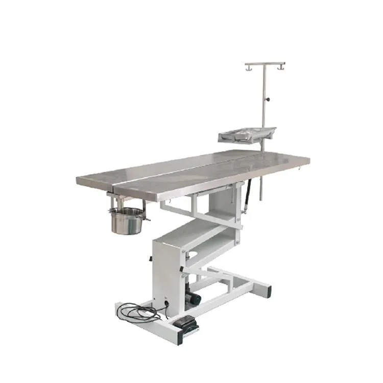 Electric Lifting Animal Shape Table Veterinary Heating Pet Operation Surgical Table V Shape