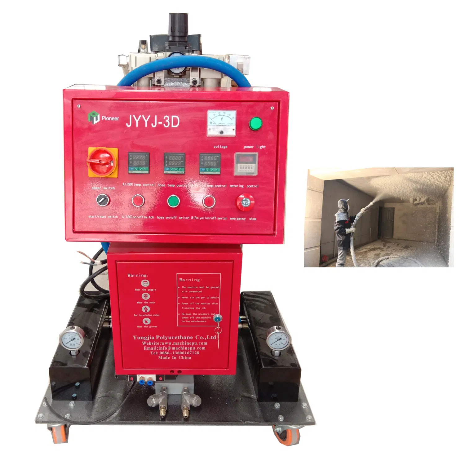 High Pressure PU Polyurethane Insulation Spray Foam Machine Used for Refrigerator